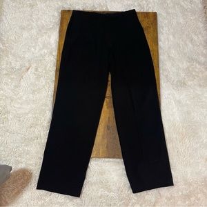 Calvin Klein Big Boys' Flat Front Pants Solid Black Size 20R Women’s Size M